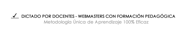 curso de diseño web webmaster dictados por webmaster profesionales