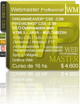 curso diseñador web webmaster 